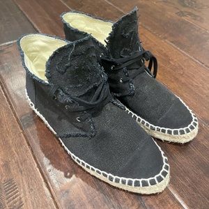 100% Authentic CHANEL Canvas Linen Espadrilles